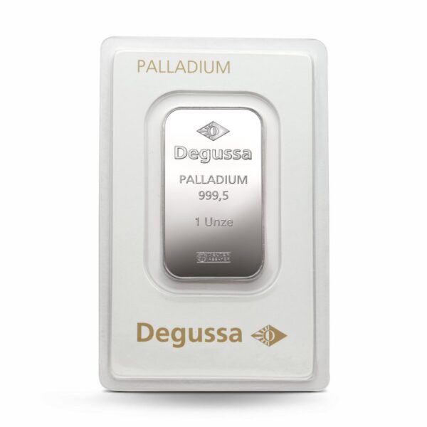 1 oz Degussa Palladiumbarren (geprägt)
