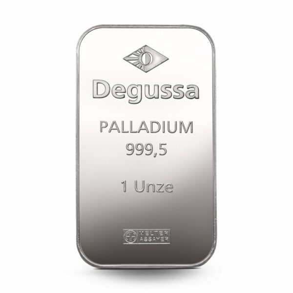 1 oz Degussa Palladiumbarren (geprägt) – Bild 3